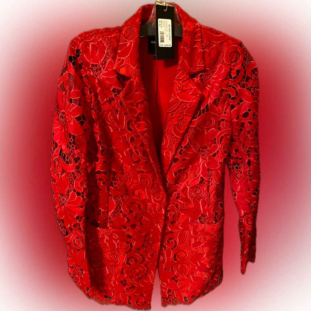 MARCIANO - red lace jacket and short NWT